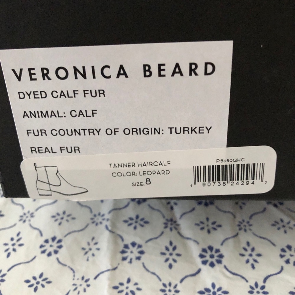 Veronica Bear Tanner Boot Leopard Pony Hair - Picture 5 of 5